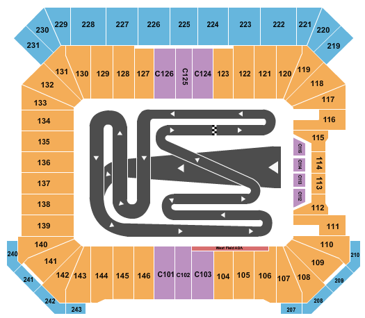 Protective Stadium Supercross Seating Chart